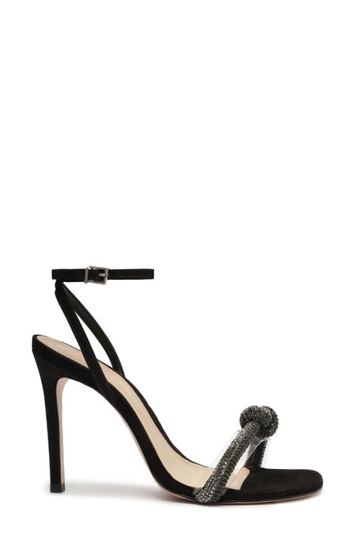 Shop Schutz Peaky Embellished Sandal In Transparente/black