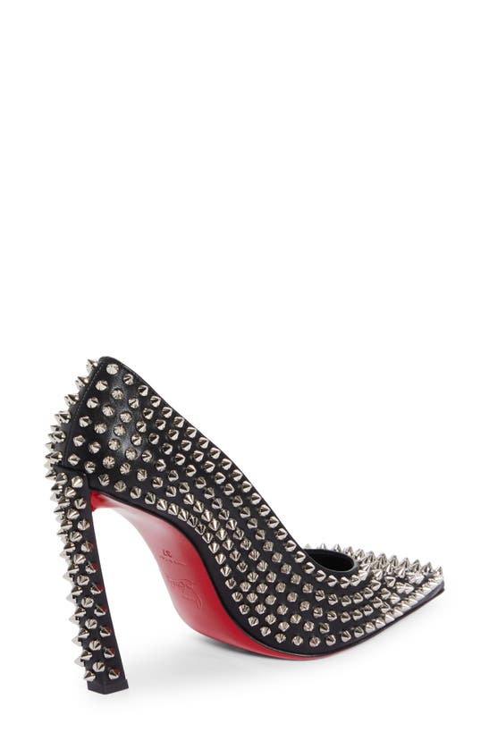 Shop Christian Louboutin Condora Spikes Pointed Toe Pump In Black