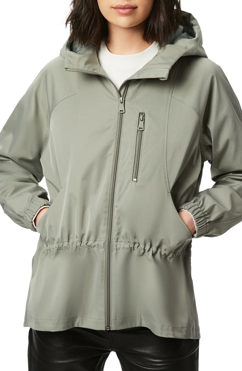 Bernardo Water Resistant Hooded Rain Jacket, Main, color, 