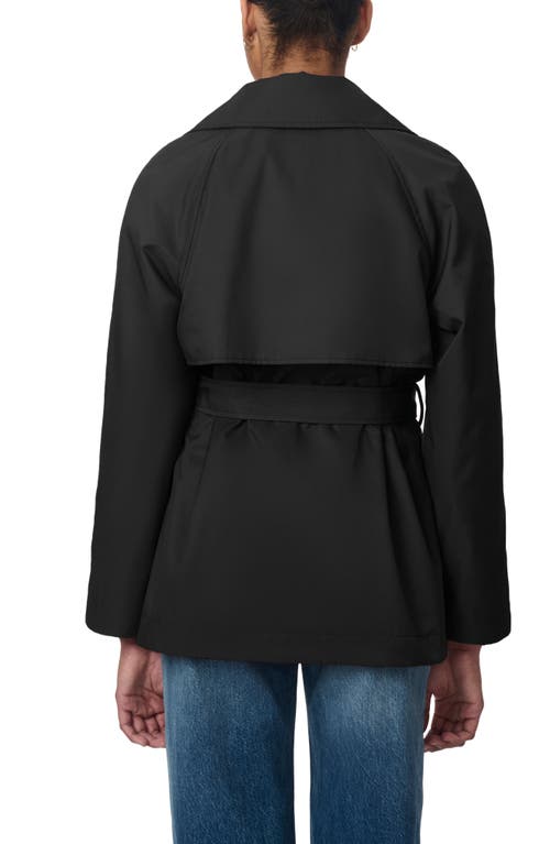 Shop Bernardo Belted Trench Coat In Black