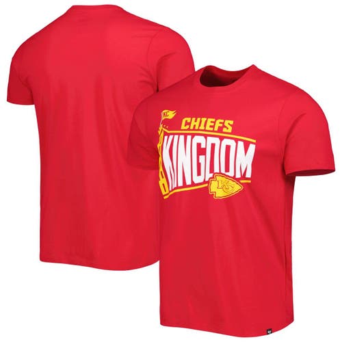 Men's '47 Red Kansas City Chiefs Logo Regional Super Rival T-Shirt