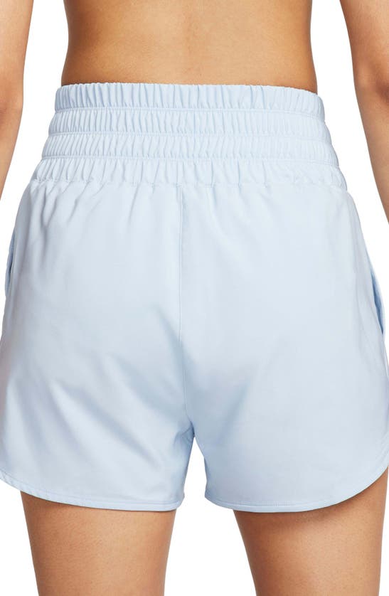 Shop Nike Dri-fit Ultrahigh Waist 3-inch Brief Lined Shorts In Light Armory Blue