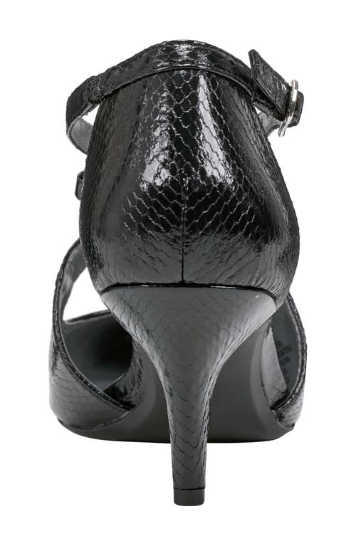 Bandolino Zeffer Kitten Heel Pump In Black Embossed