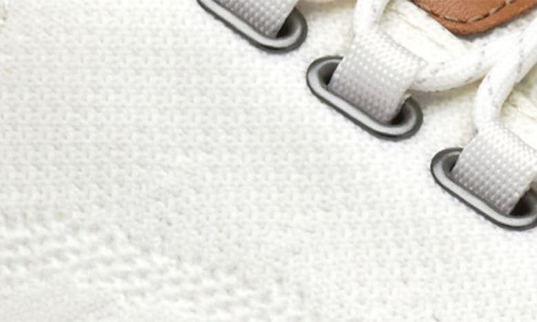 Shop Johnston & Murphy Amherst Gl1 Sport Hybrid Waterproof Golf Sneaker In White Coated Knit