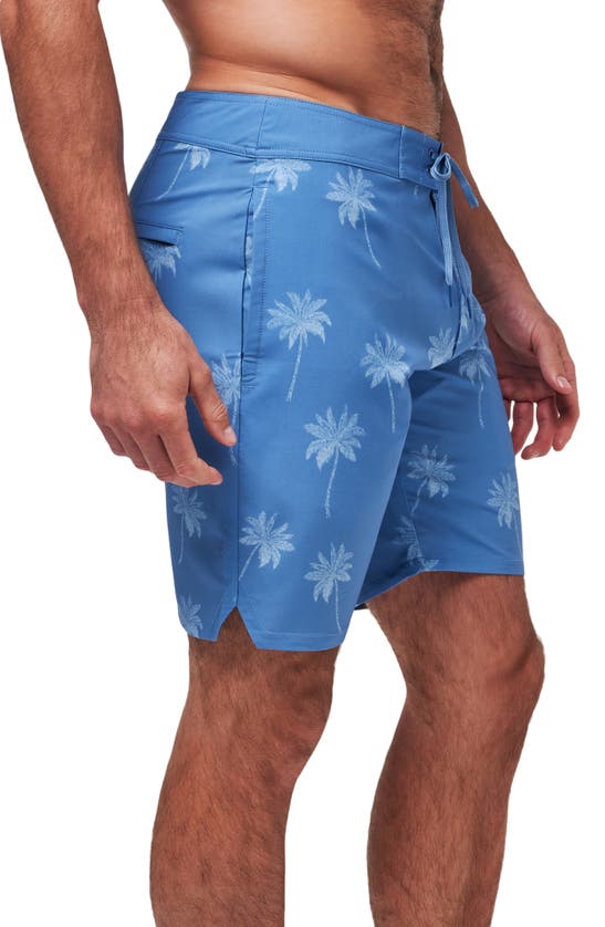 Shop Travis Mathew Island Life Swim Trunks In Quiet Harbor