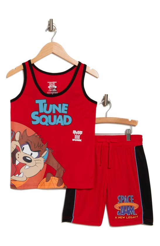 Shop Freeze Kids' Space Jam™ Jersey & Shorts Set In Red