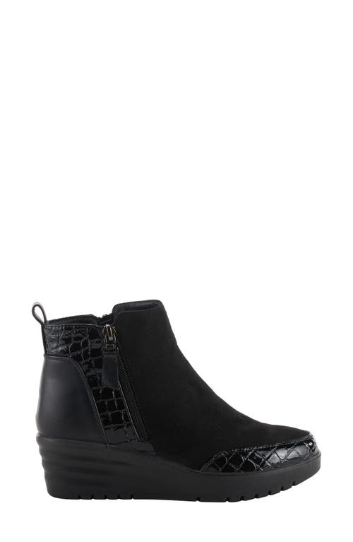 Flexus By Spring Step Kimberlyann Wedge Bootie In Black