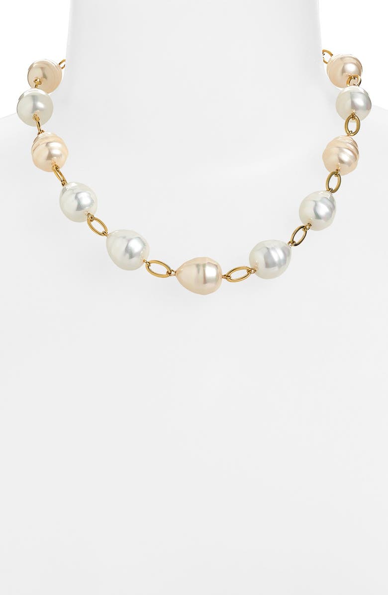 Lauren Ralph Lauren Shell Pearl Collar Necklace | Nordstrom