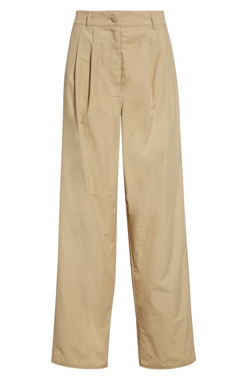 Shop Saks Potts Lele Baggy Straight Leg Pants In Oat