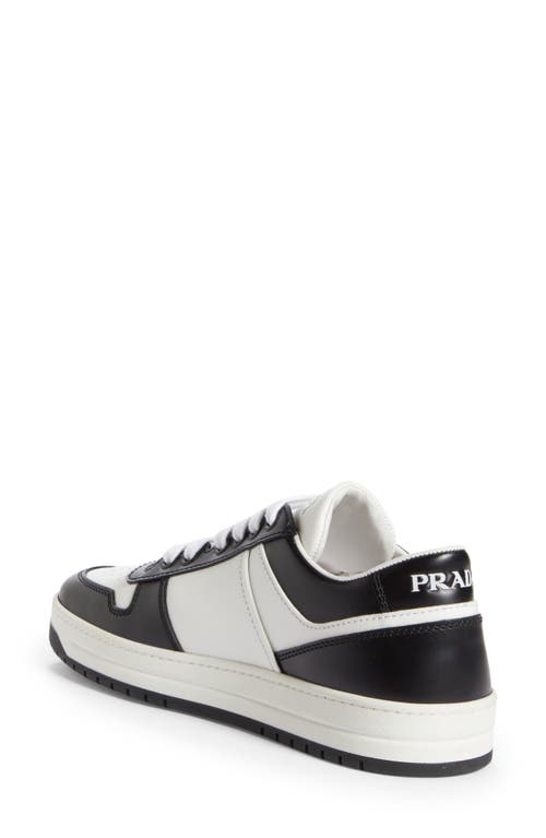 Prada Logo Sport Sneaker In Bianco/nero