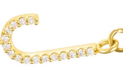 Adornia Pavé Cubic Zirconia Initial Anklet In Gold-j