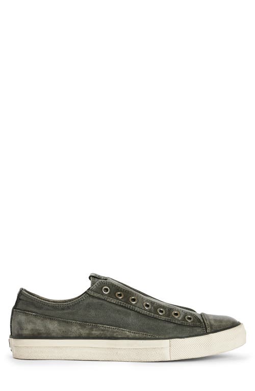 Shop John Varvatos Classic Laceless Low Sneaker In Black