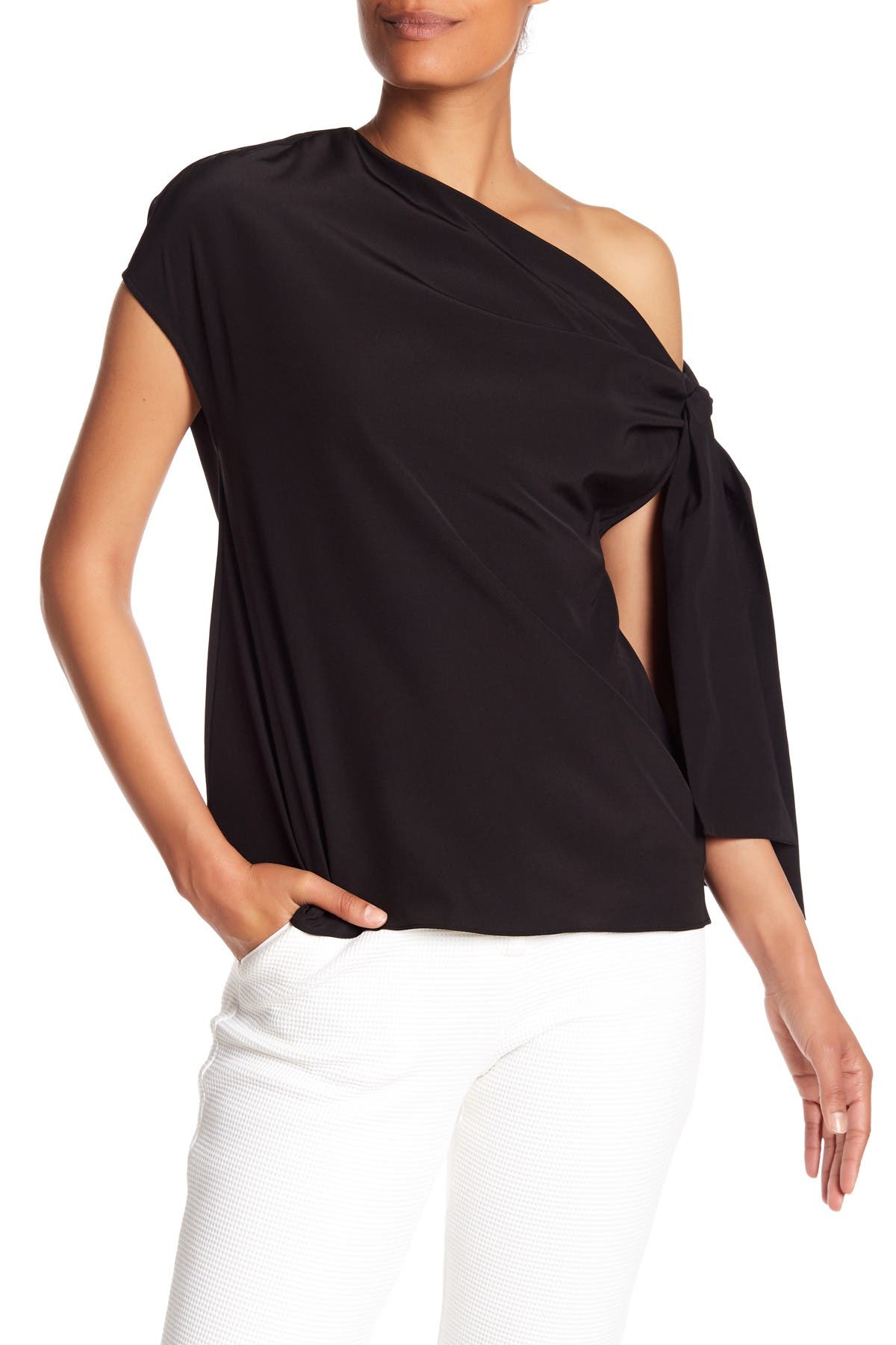 tibi silk top