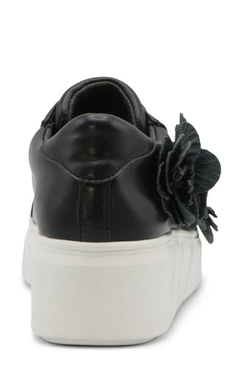 Shop Charles David Rachelle Floral Embellished Wedge Sneaker In Black