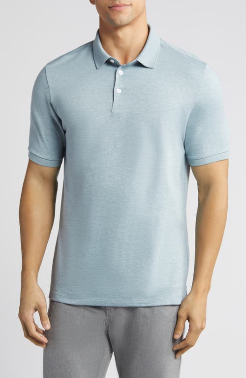 Robert Barakett Maslany Herringbone Polo Soft Teal at Nordstrom,