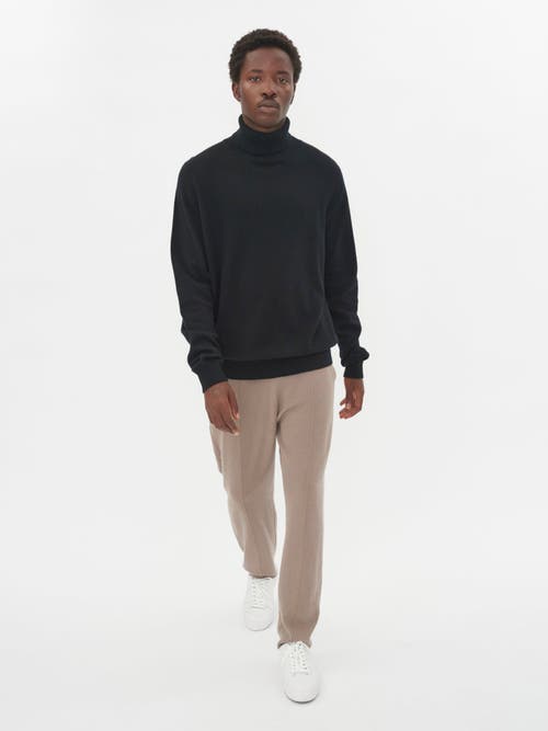 Shop Gobi Cashmere Turtle Neck In Black