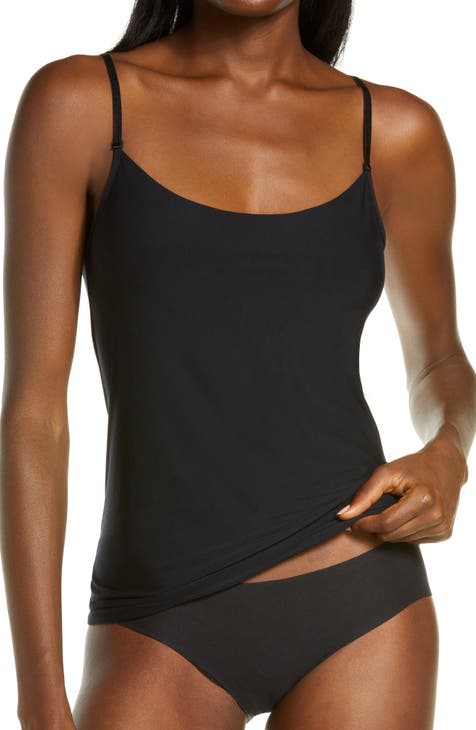 NioBe Clothing Women's Seamless Solid Basic Cami Long Tank Top  (Small-Medium, Black) at  Women's Clothing store