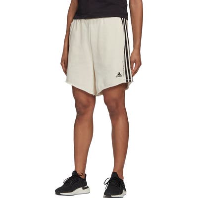 Adidas 3-Stripes Athletic Shorts, Ivory