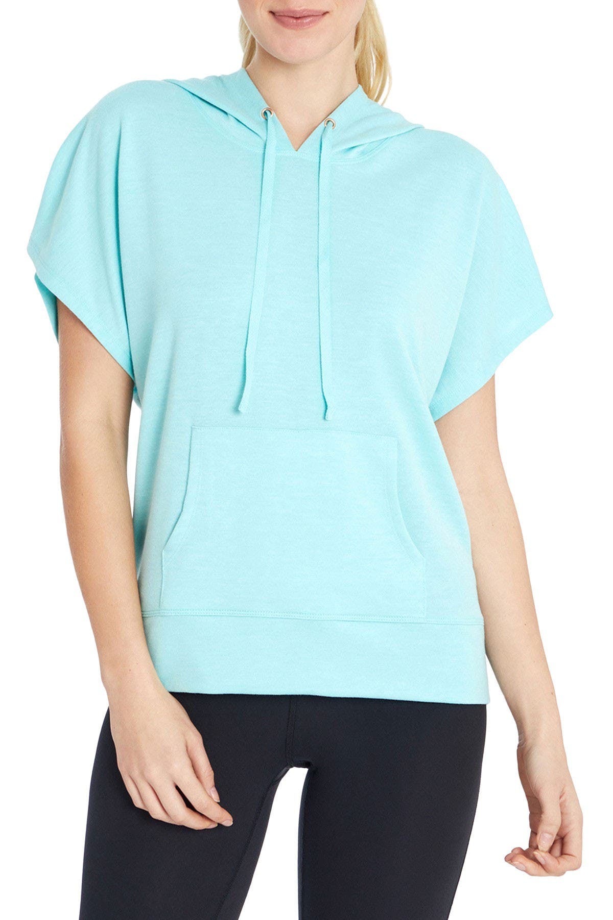 short sleeve pullover hoodie