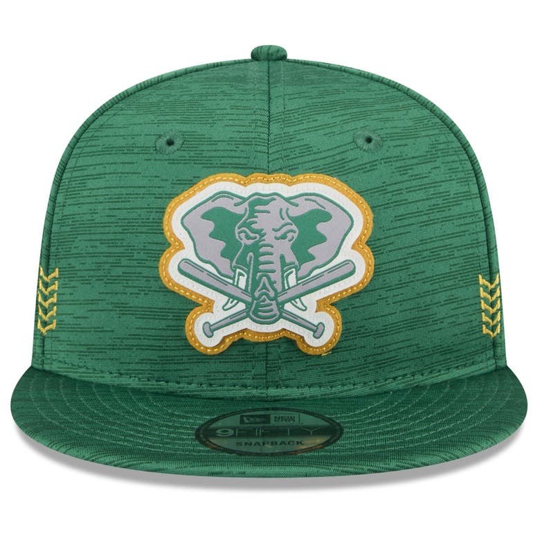 Shop New Era Green Oakland Athletics 2024 Clubhouse 9fifty Snapback Hat