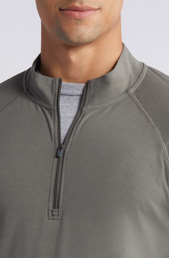 Shop Free Fly Flex Performance Quarter Zip Pullover In Fatigue