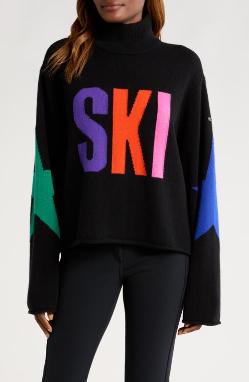 Shop Goldbergh Calore Ski Merino Wool & Cashmere Sweater In Black