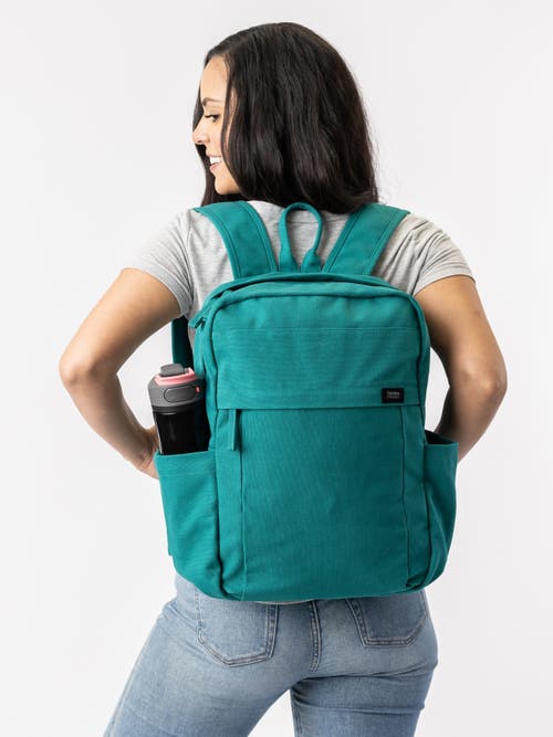Shop Terra Thread Organic Cotton Backpack In Deep Sea Teal