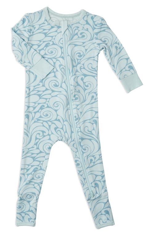 Shop Baby Grey By Everly Grey Convertible Zip Romper In Waves