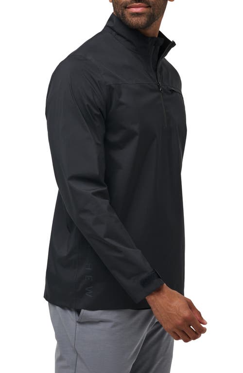 Travismathew On Course Quarter Zip Pullover In Black