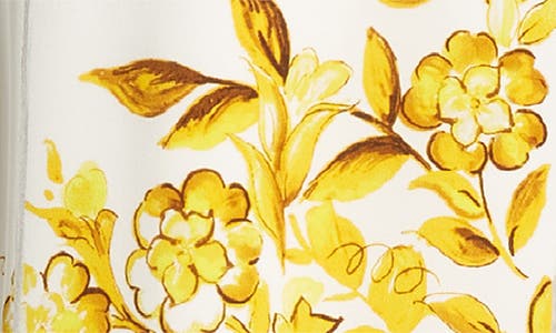 Dolce & Gabbana Majolica Print Silk Midi Pencil Skirt In Hg3tn Mix Maiolica Giallo