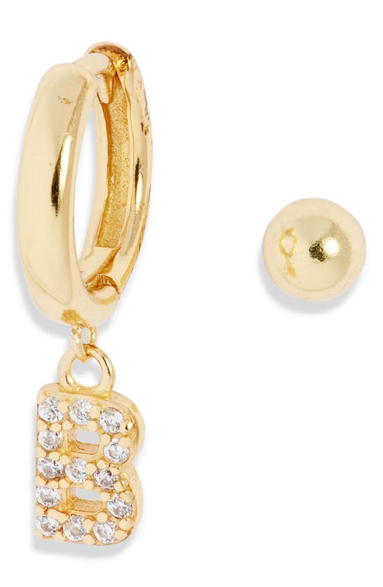 Argento Vivo Mismatched Hoop & Stud Earrings In Gold - B