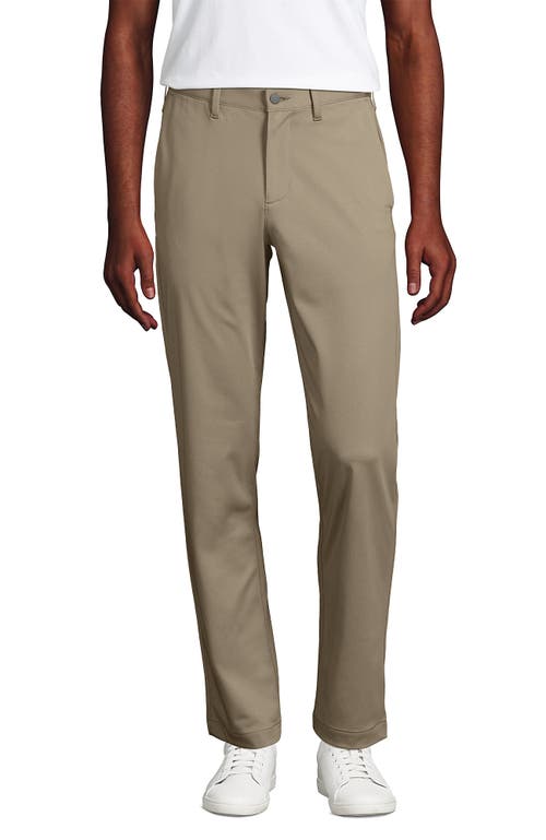 Shop Lands' End Traditional Fit Flex Performance Golf Pants In Khaki