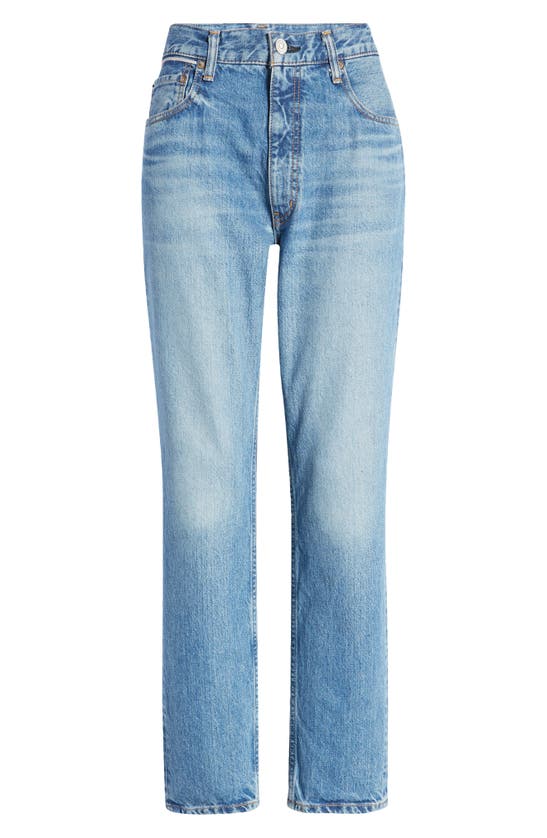 Moussy Vintage Woodhaven Loose Straight Ankle Jeans In Blue | ModeSens