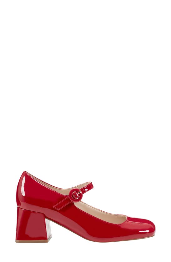 Shop Marc Fisher Ltd Nessily Mary Jane Pump In Dark Red