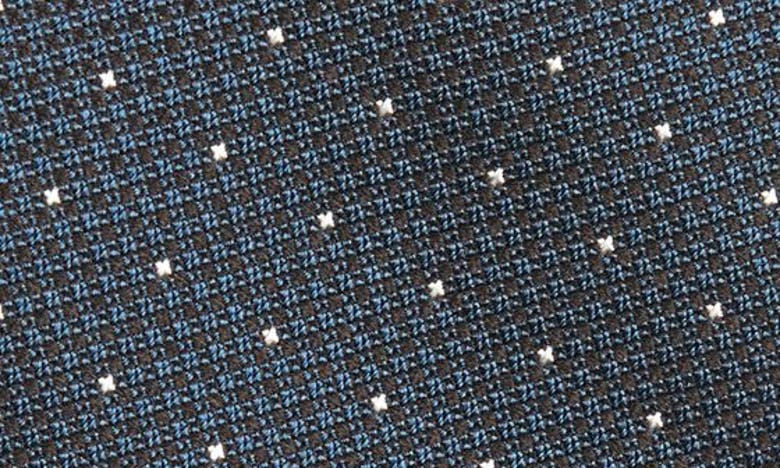 Shop Hugo Boss Dot Silk Tie In Dark Blue