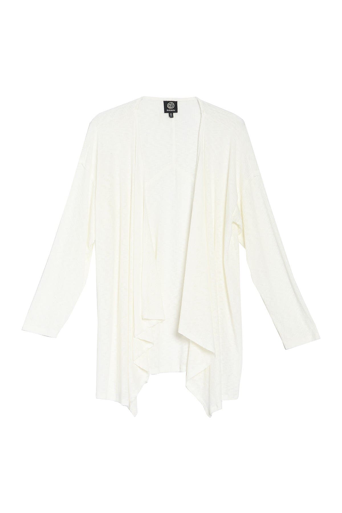 white waterfall cardigan