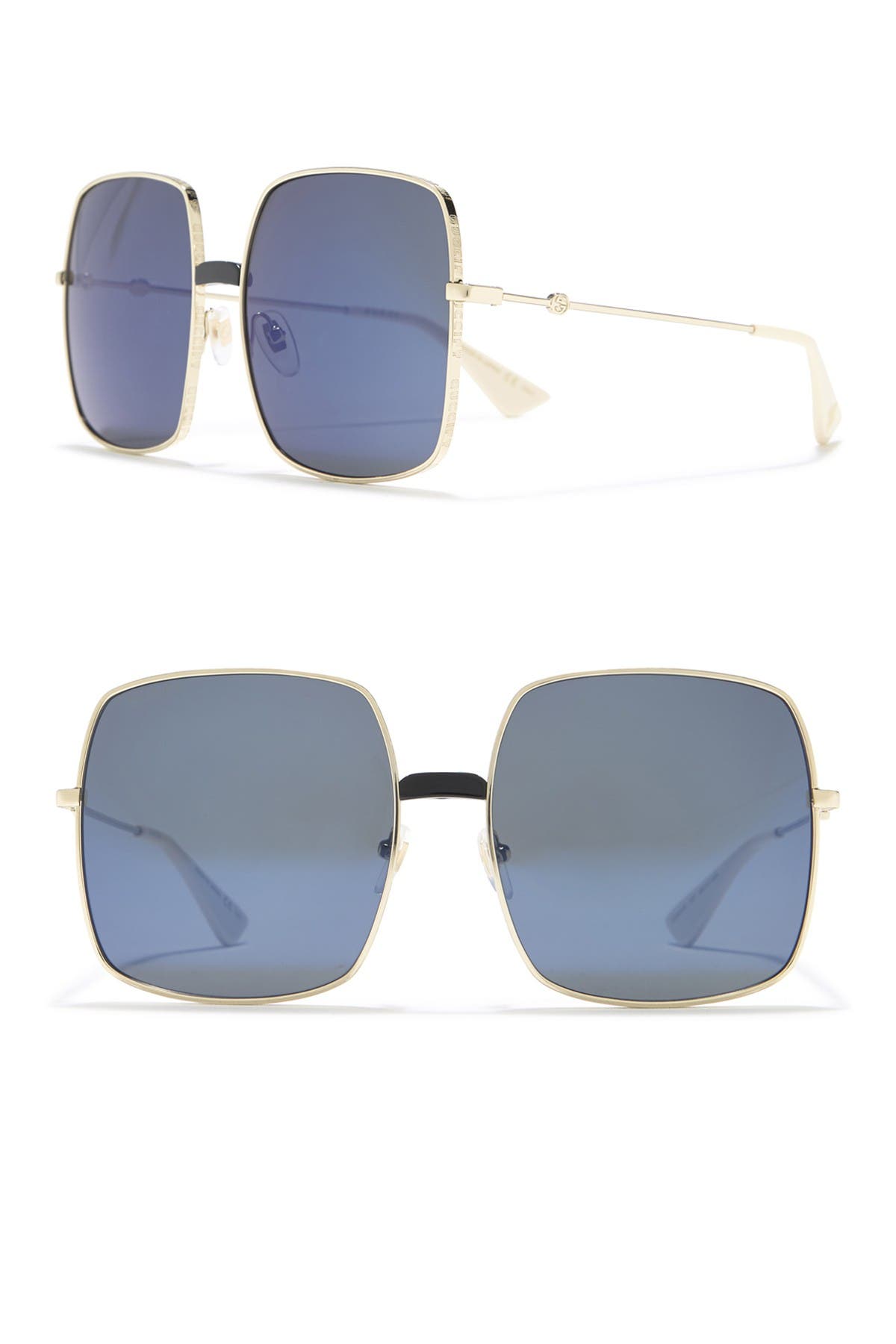 gucci 60mm oversized sunglasses