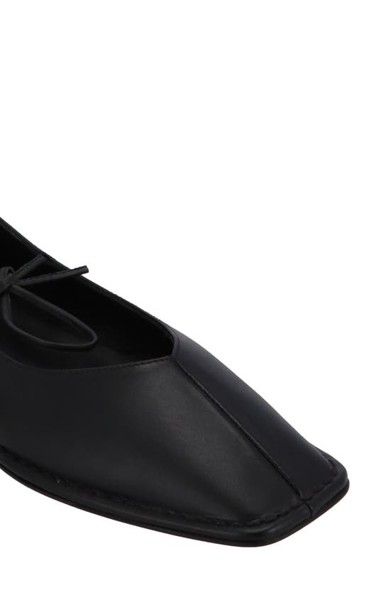 Alohas Womens Black Sway Square-toe Leather Pumps In Black