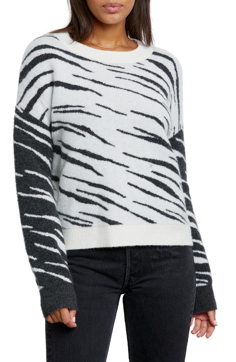 Rails Lana Tiger Stripe Crewneck Sweater | Nordstrom