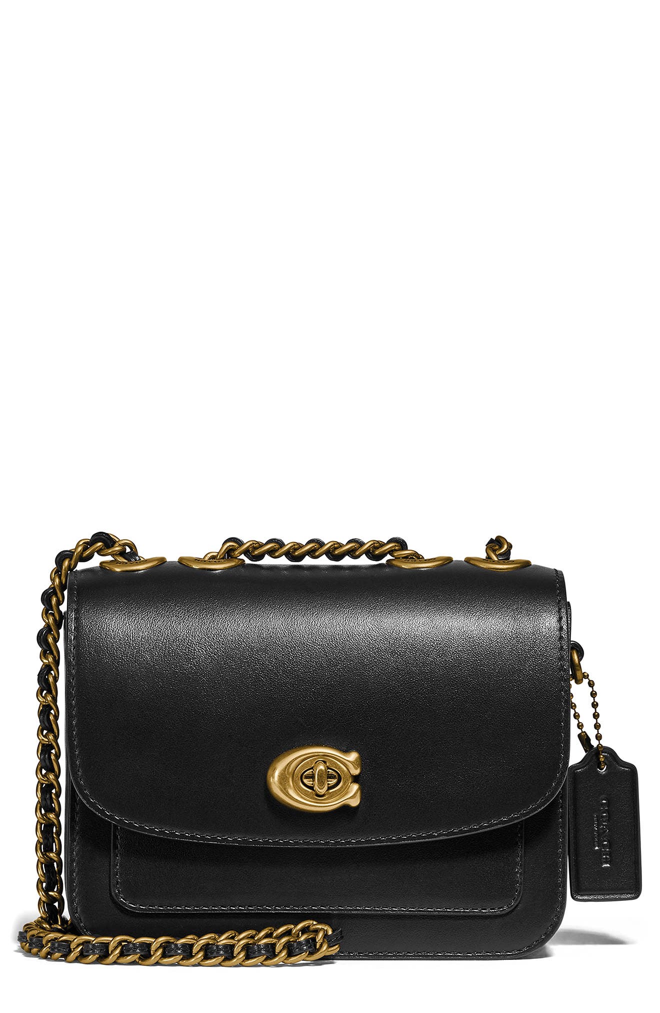 coach mini shoulder bag black