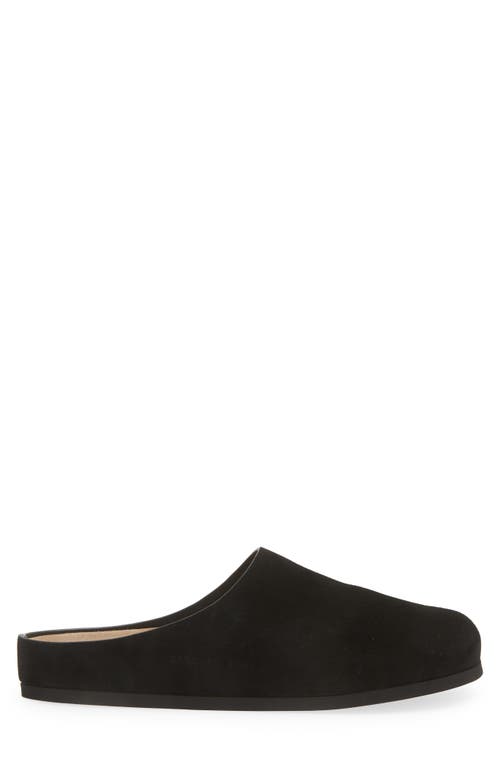 Common Projects Black Suede Clog Loafers In Black