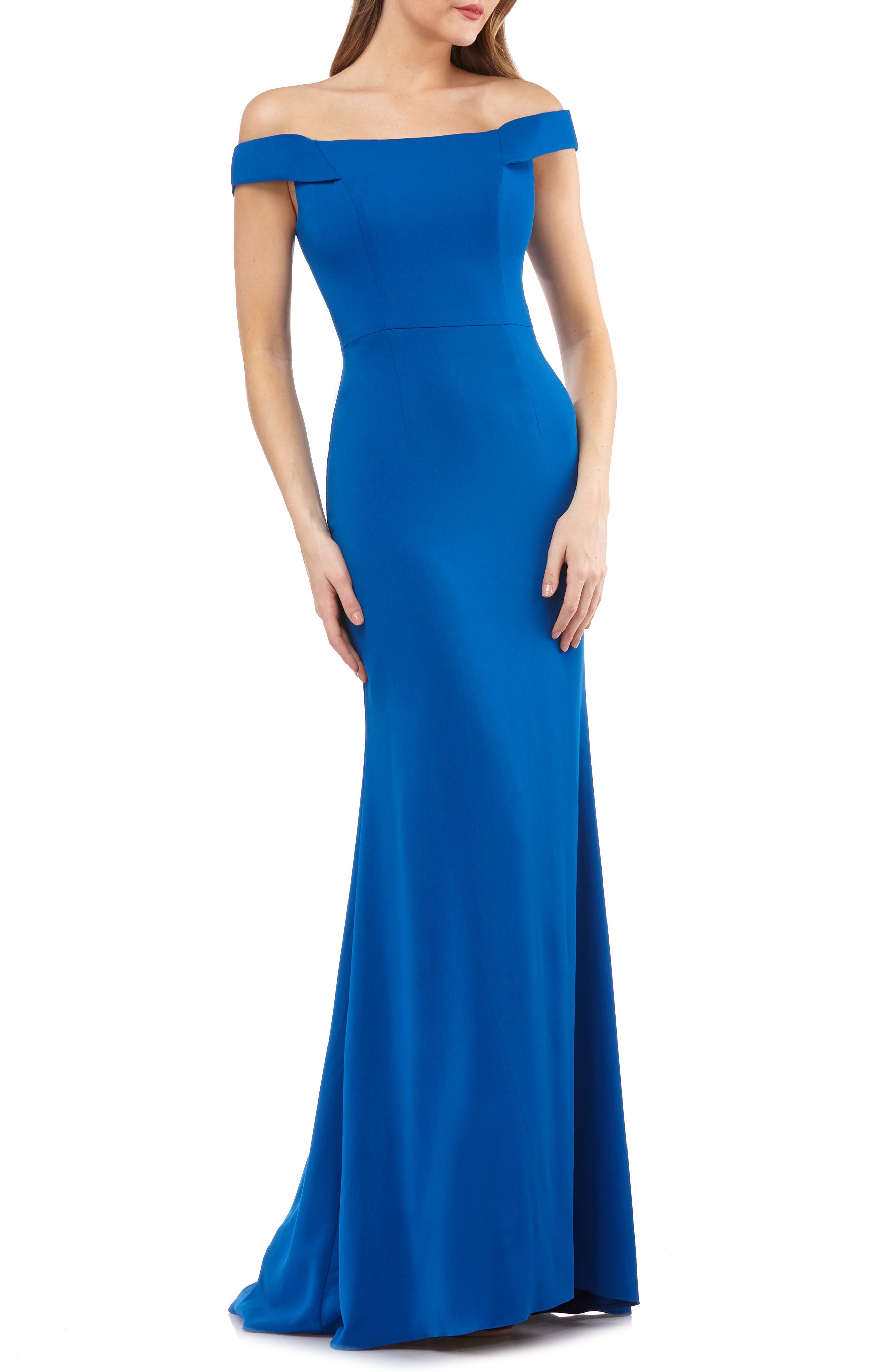 Carmen Marc Valvo Crepe Gown Nordstrom