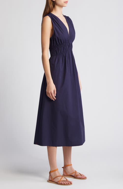 Shop Xirena Xírena Cyra Sleeveless Midi Dress In Darkest Navy