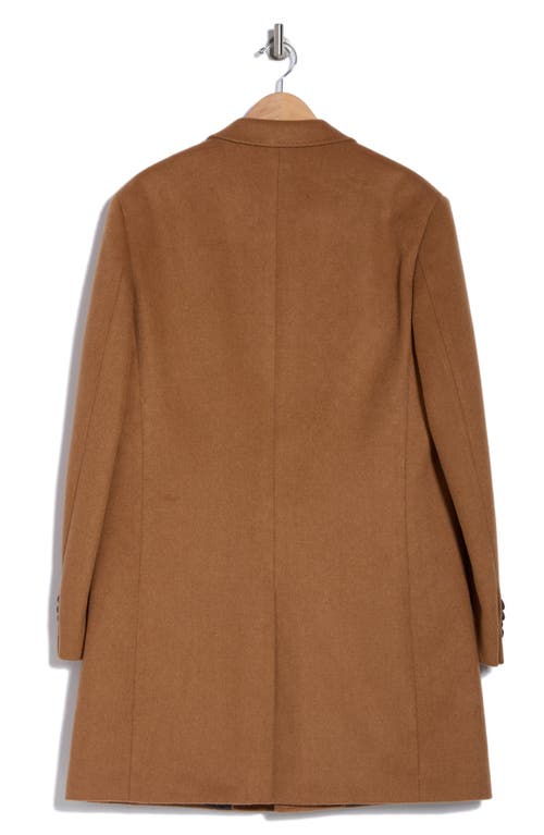 ENGLISH LAUNDRY ENGLISH LAUNDRY WOOL BLEND 3-BUTTON 3/4 LENGTH TOP COAT