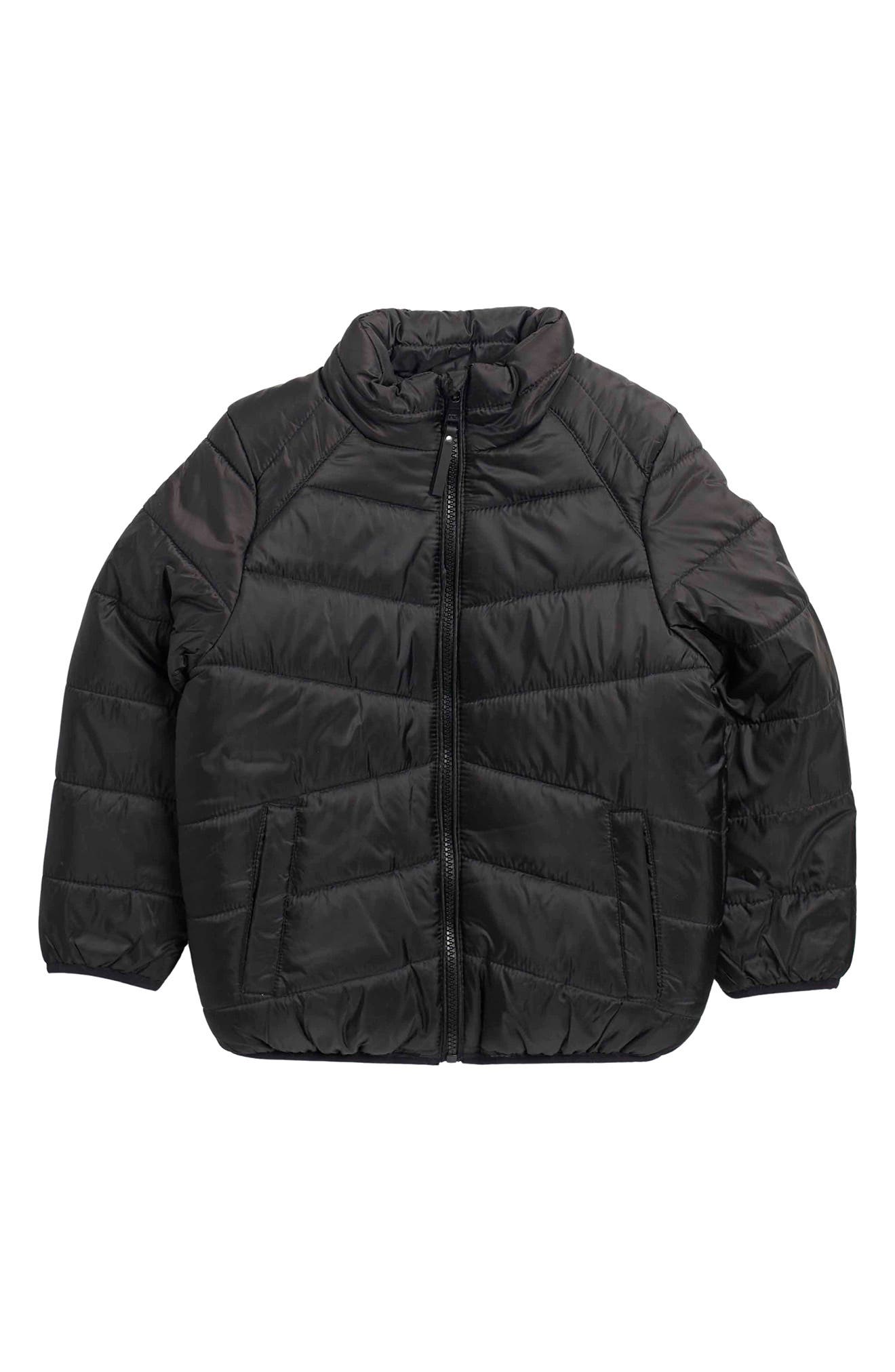 faux fur lined quilted puffer jacket