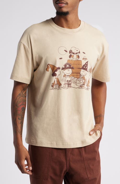 Vinyl Icons Peanuts® Trick or Treat Cotton Graphic T-Shirt in Tan 