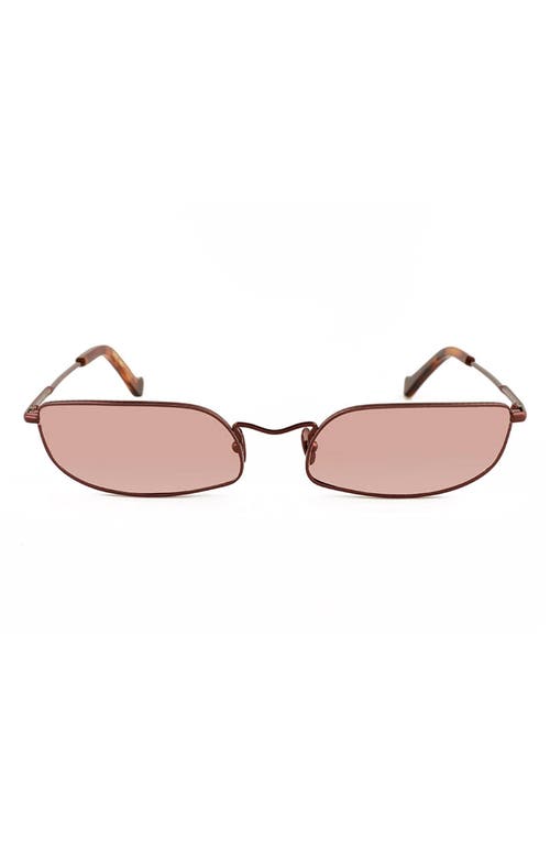 Grey Ant Fait 62mm Rectangle Sunglasses In Bronze/tan