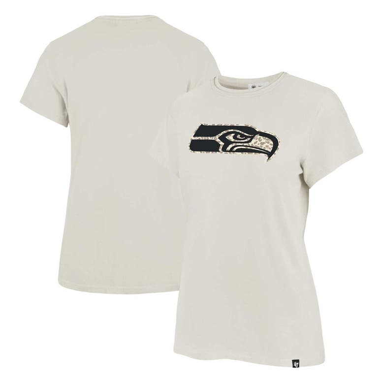 Shop 47 ' Cream Seattle Seahawks Panthera Frankie T-shirt