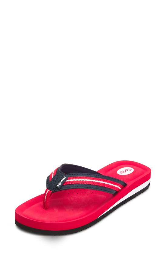 Floopi Molded Cushioned Flip Flop In Red