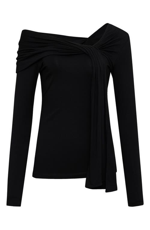 Shop Diane Von Furstenberg Twila Asymmetric Top In Black